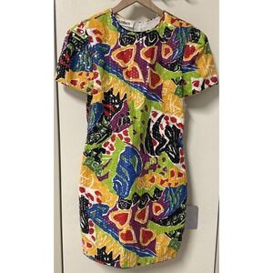 RAZOOKS Women No Size Tag‎ Colorful Sequin Wiggle Dress Hearts Colorful